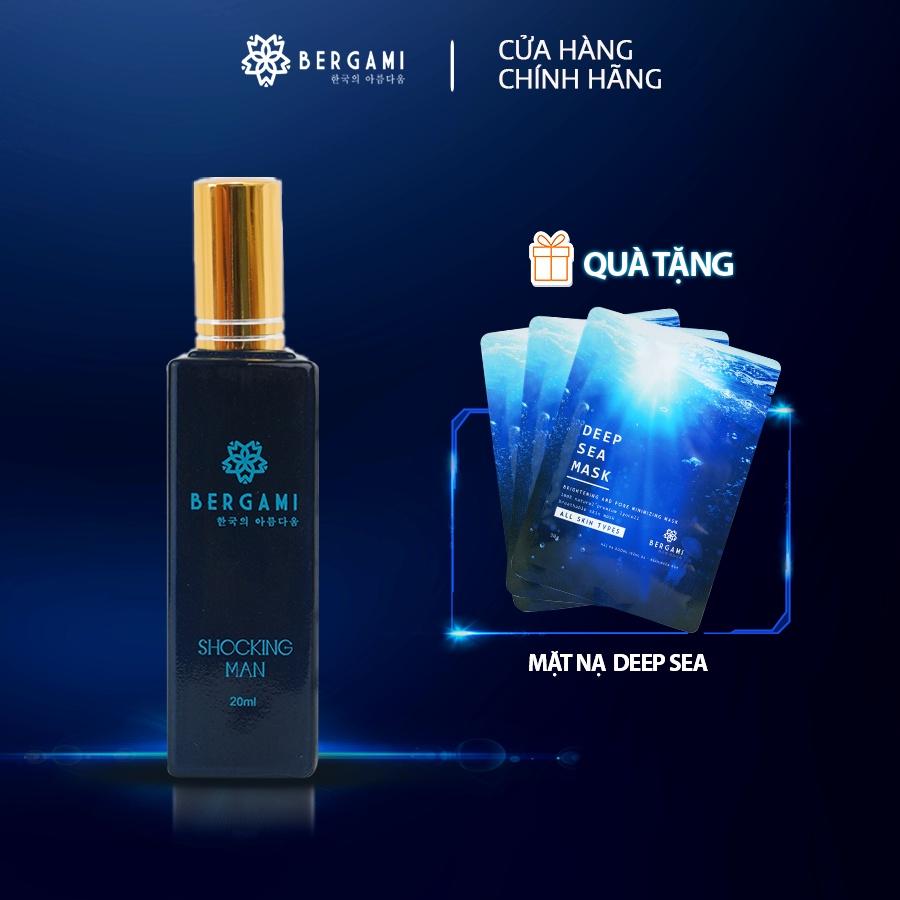 Nước hoa nam Bergami Shocking Man 35ml - Mùi hương ngọt ngào, quyến rũ- Lưu hương 12h