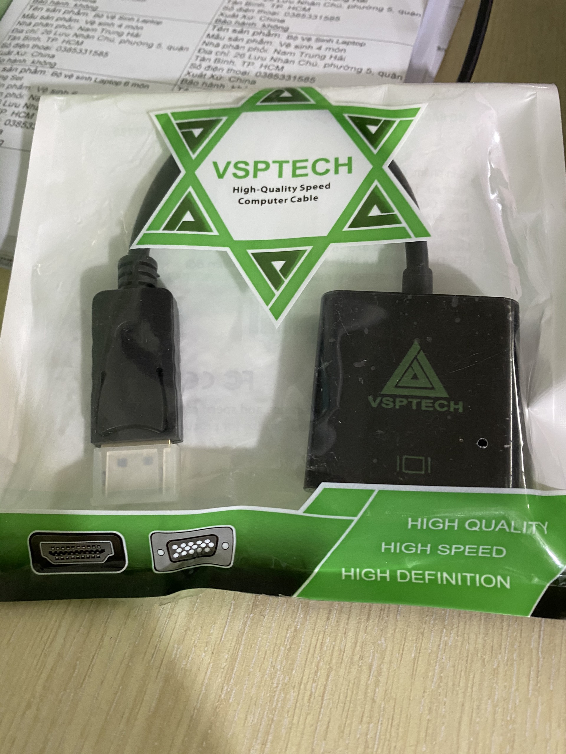 Cáp chuyển đổi HDMI ra VGA - HDMI to VGA KHÔNG CÓ ÂM THANH