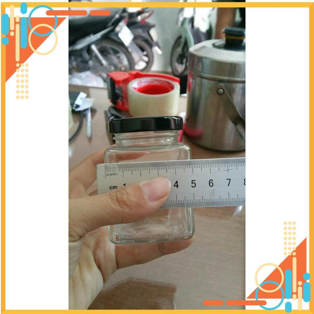 Trợ giá/ Hũ vuông 200ml nắp đen