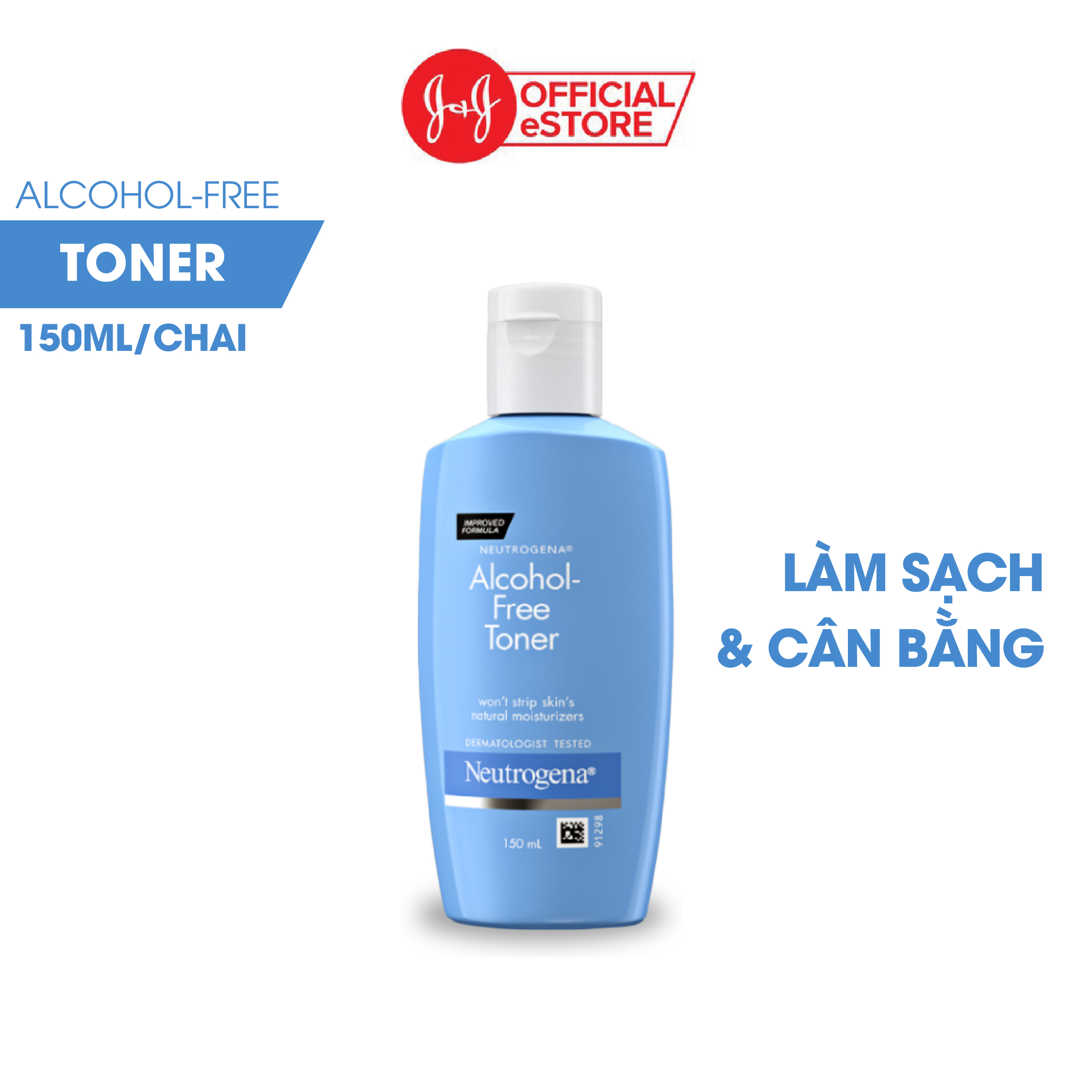 Nước hoa hồng không chứa cồn Neutrogena Alcohol Free Toner 150ml