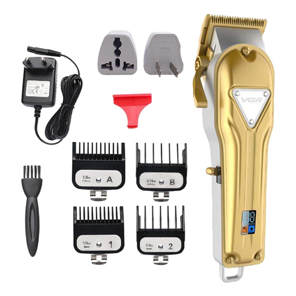 Professional Men's LCD Hair Clipper Kids Haircut Shaver Barber Shop Home Trimmer