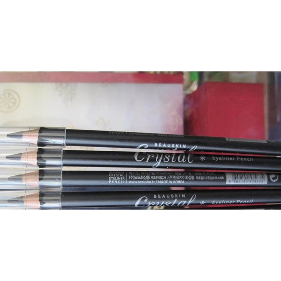 [Tặng móc khoá] Chì kẻ mí mắt Beauskin Crystal Eyeliner Pencil #01 Black