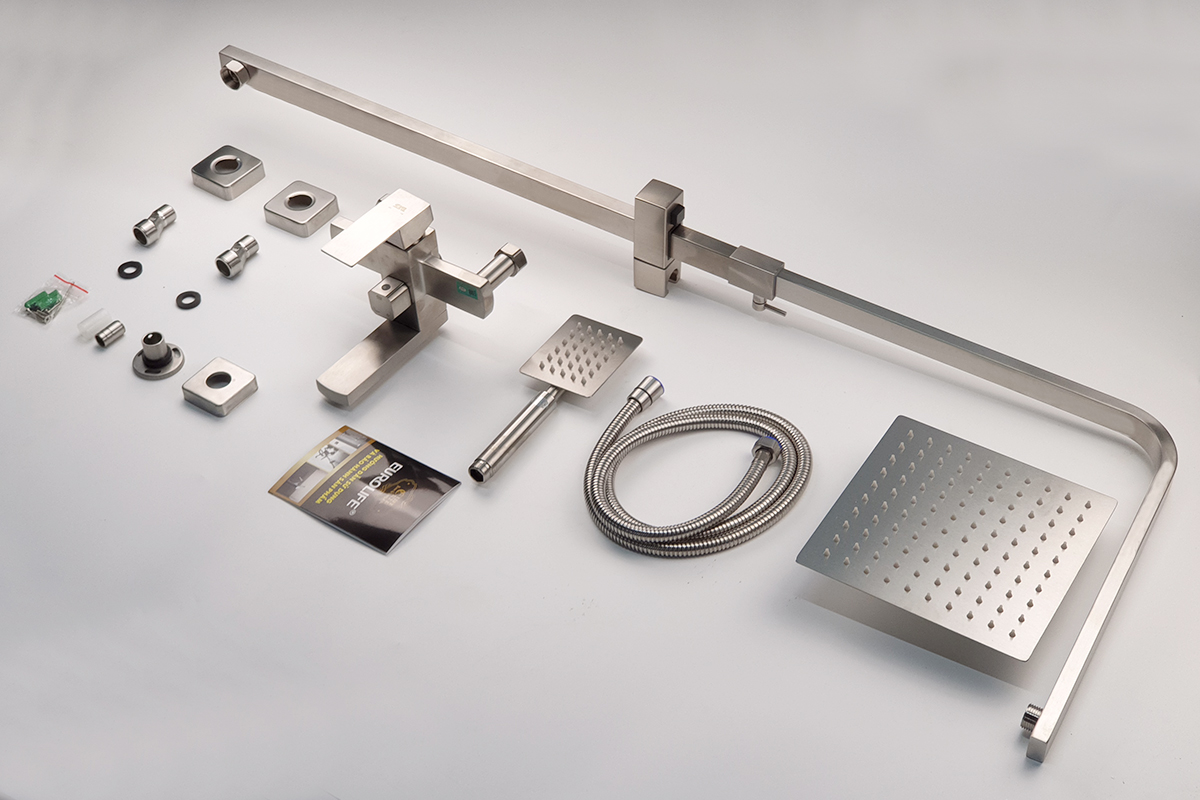 Bộ sen cây tắm đứng nóng lạnh Inox SUS 304 Eurolife EL-S908