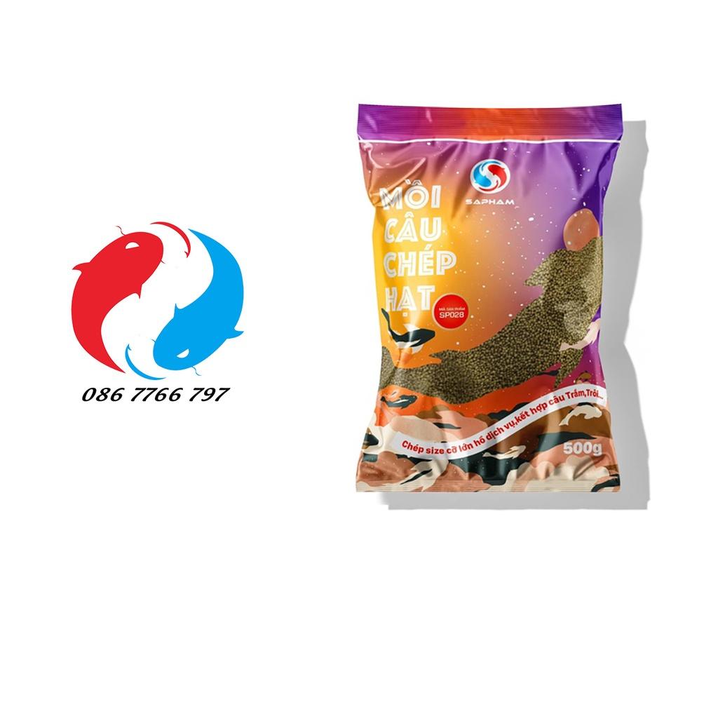 Mồi Câu Chép Hạt SaPham Fishing Giá Chuẩn Gói 500g - KhoaHuyen Fishing