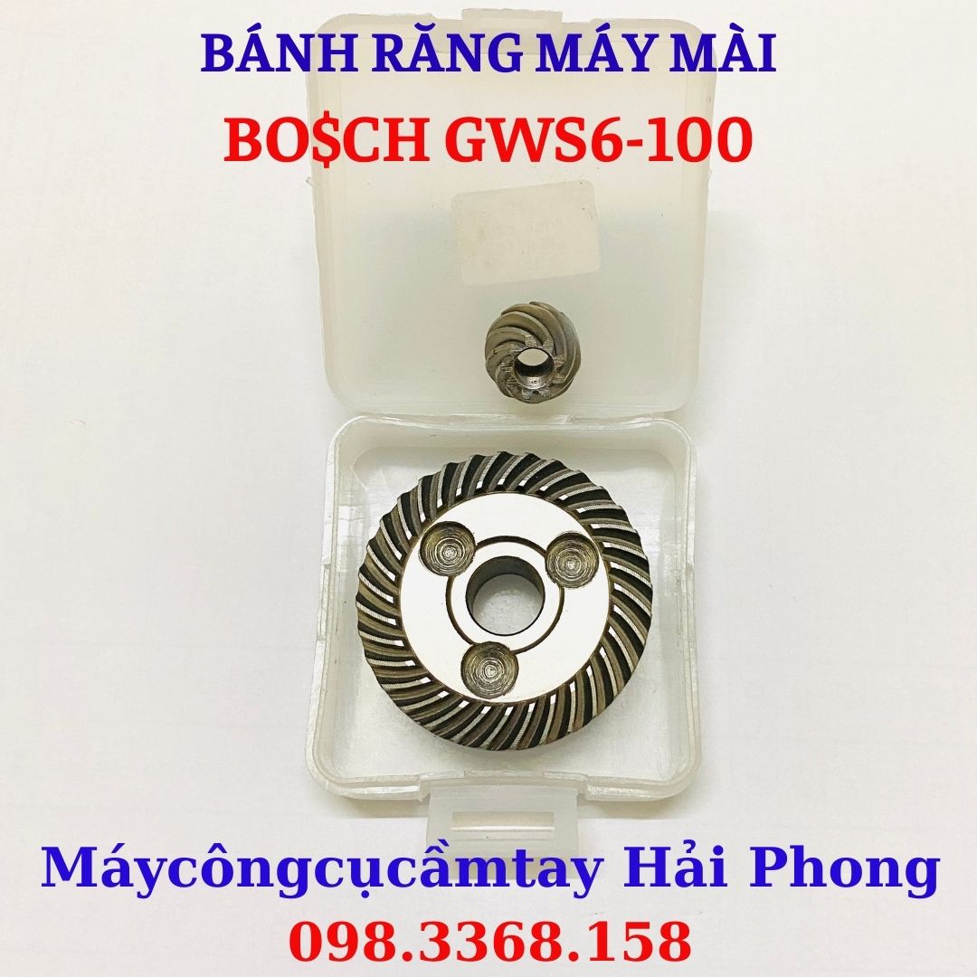 Bánh răng máy mài góc dùng cho 'BO$CH' F100 , Mod. 'GWS 6 - 100' . RĂNG CHÉO