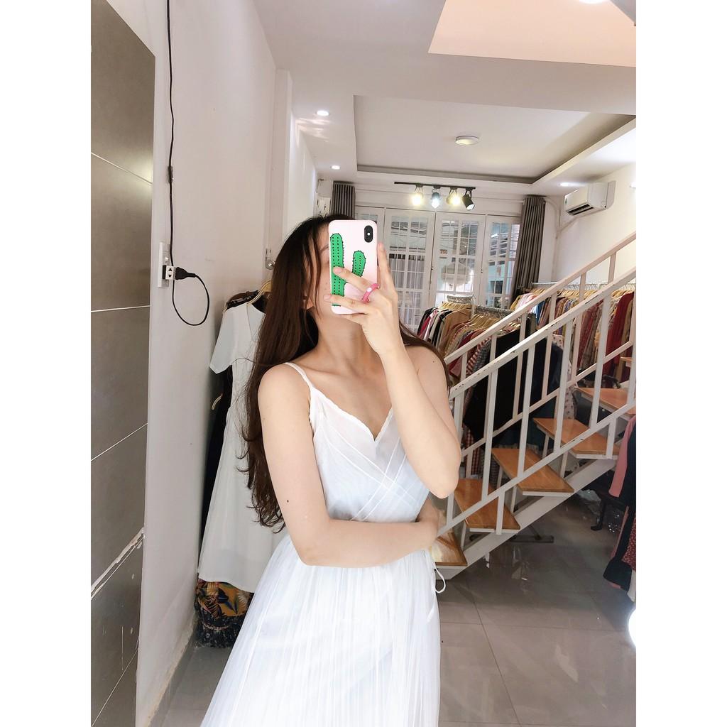 ĐẦM LƯỚI KÈM VÁY HAI DÂY LỤA
