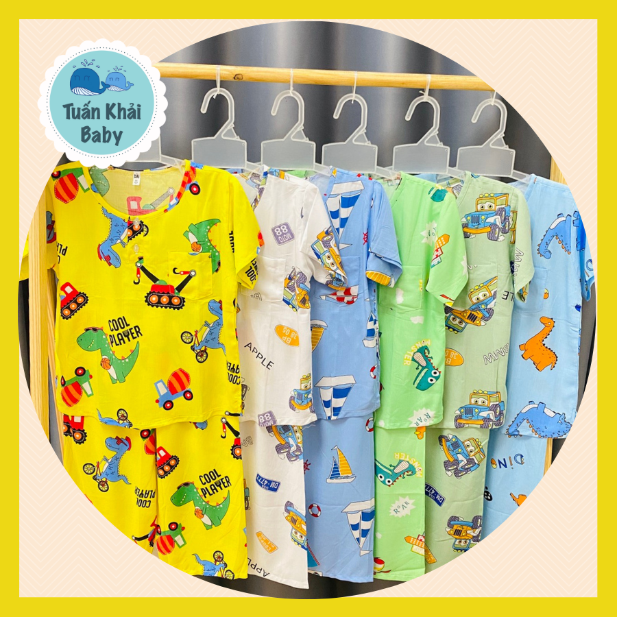 COMBO 5 Bộ Quần áo Tole lanh Bé Trai | Mẫu Tay Ngắn Quần Dài cài 2 nút trước |Size 2-12 cho bé 7-35kg| Chất vải tole lanh 2 da loại 1 mềm mịn mát cho bé trai| Hàng Việt Nam | Đồ bộ bé trai |quần áo trẻ em| Đồ tôn trẻ em