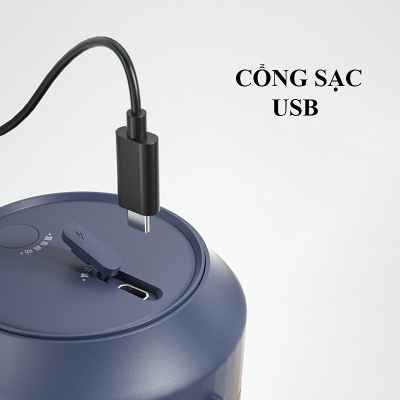 Máy Xay Sinh Tố Cầm Tay Đa Năng Sạc Điện Juice Cup Công suất 50W Pin 3000mAh Siêu Bền