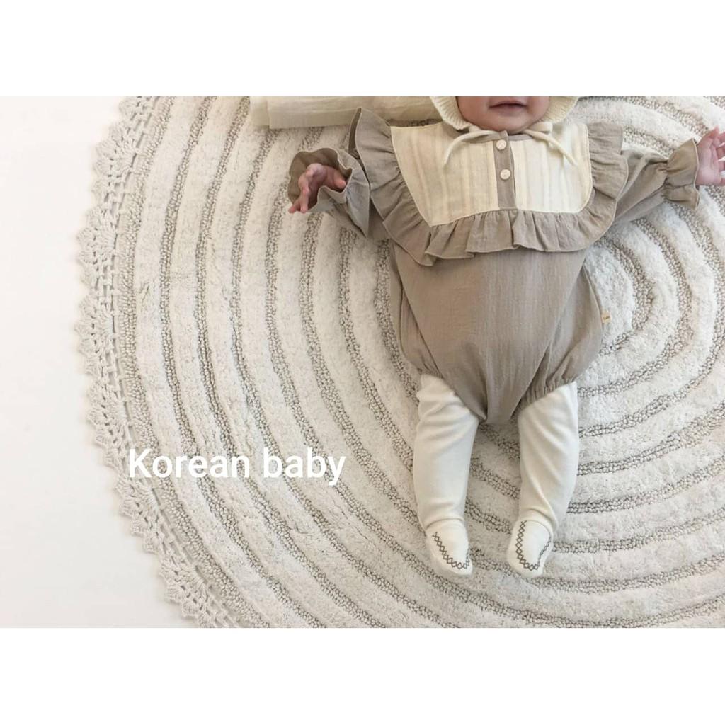 Áo suit cổ viền ren made in Korea