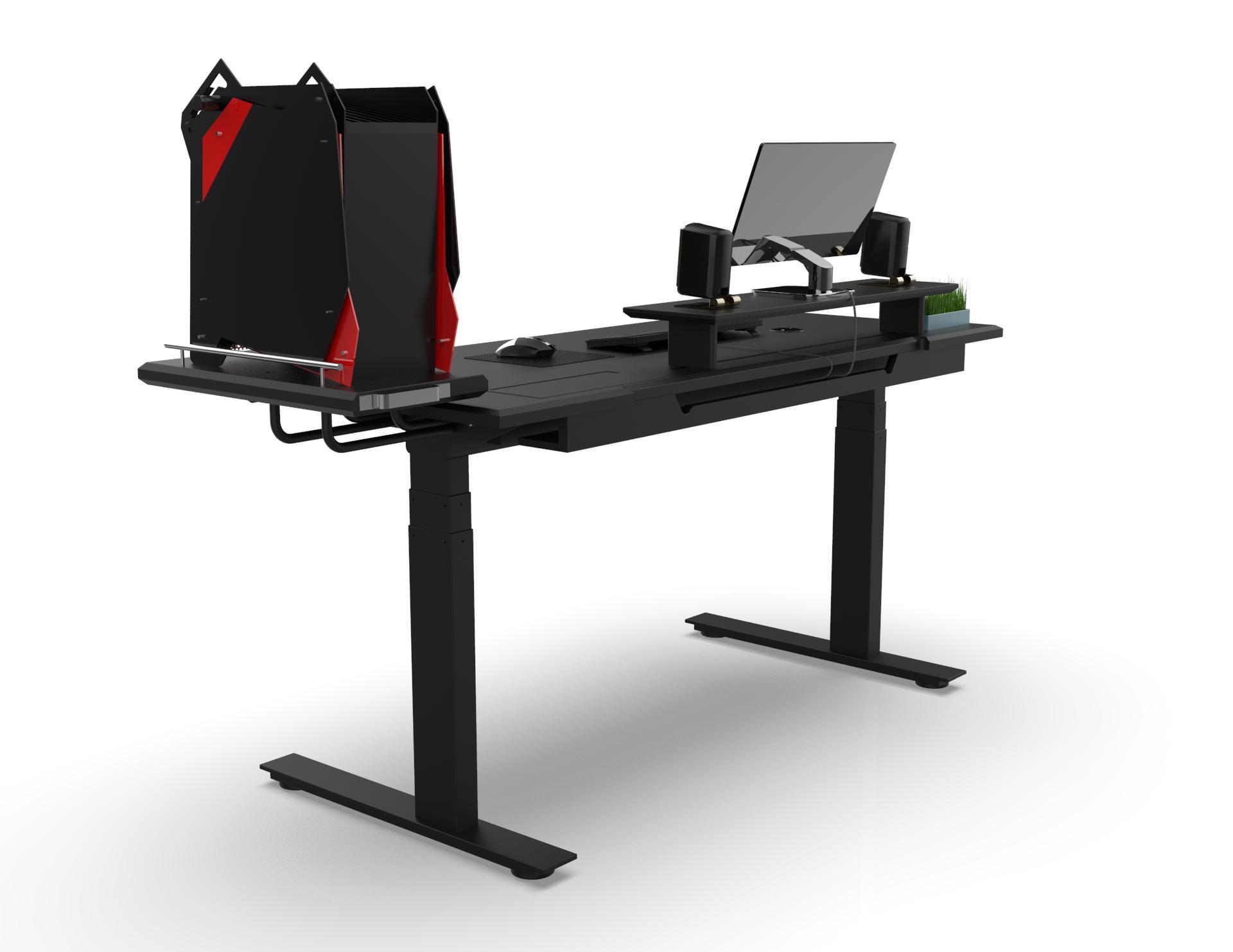 Bàn Gaming thông minh - Đen - 70x1m70 -  Nâng hạ độ cao tự động - Smartdesk Gaming