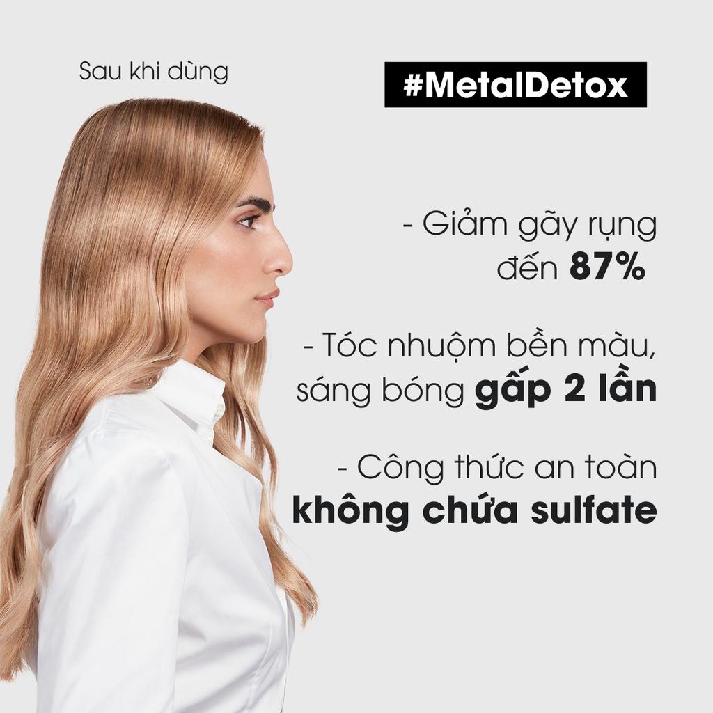 [+Tặng mũ trùm] Bộ dầu gội ủ thải độc kim loại cho tóc L'Oréal Metal DX Detox 300ml/250ml