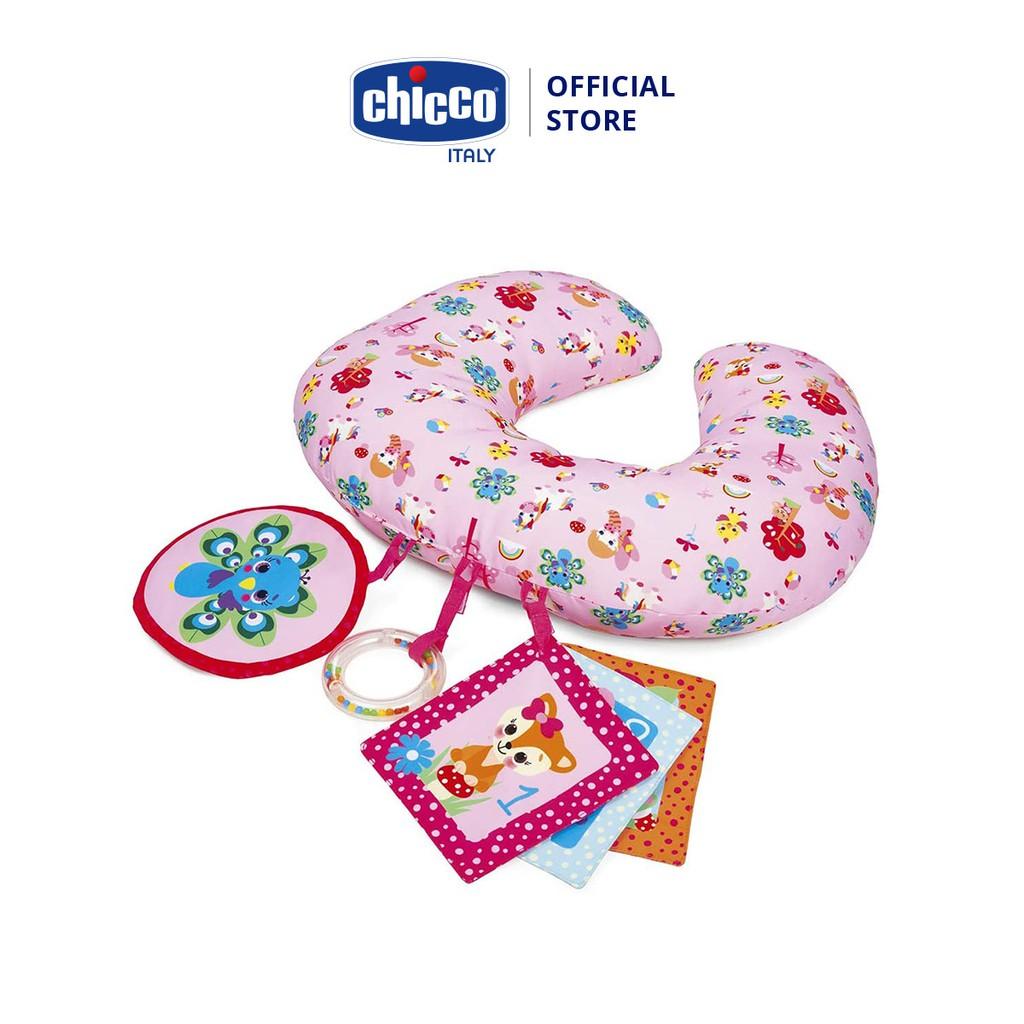 Gối tập nằm sấp Tummy-time Chicco màu hồng