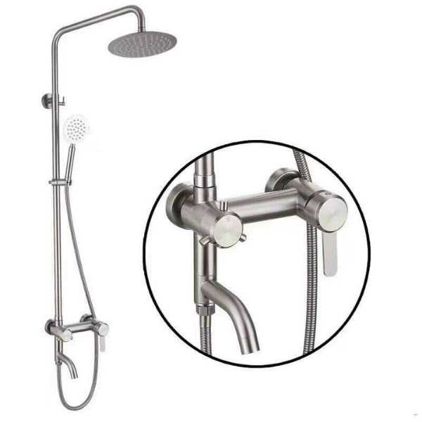 Bộ sen cây bát tròn - chất liệu INOX 304