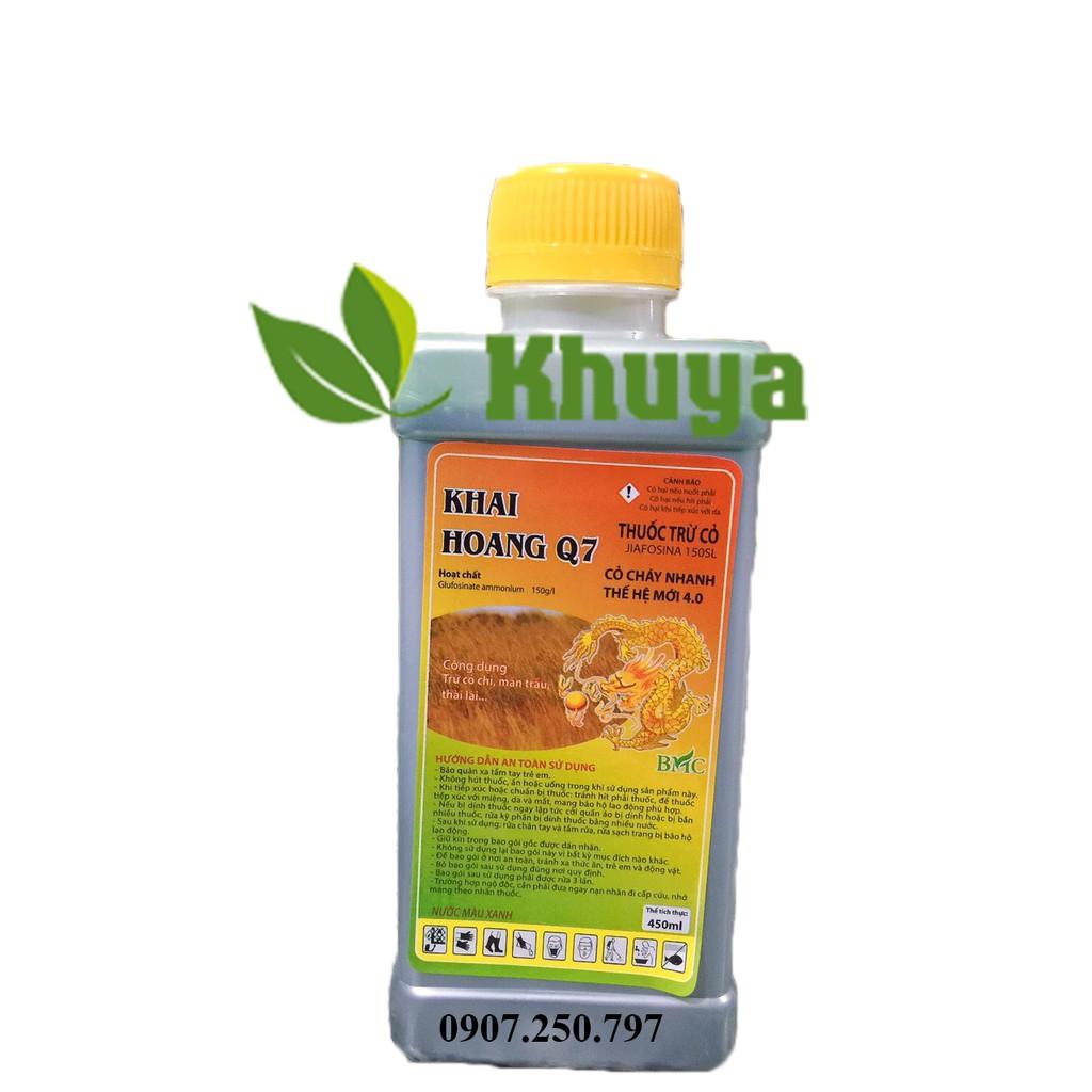 Thuốc trừ cỏ Khai Hoang Q7 chai 450ml Cỏ cháy thế hệ mới