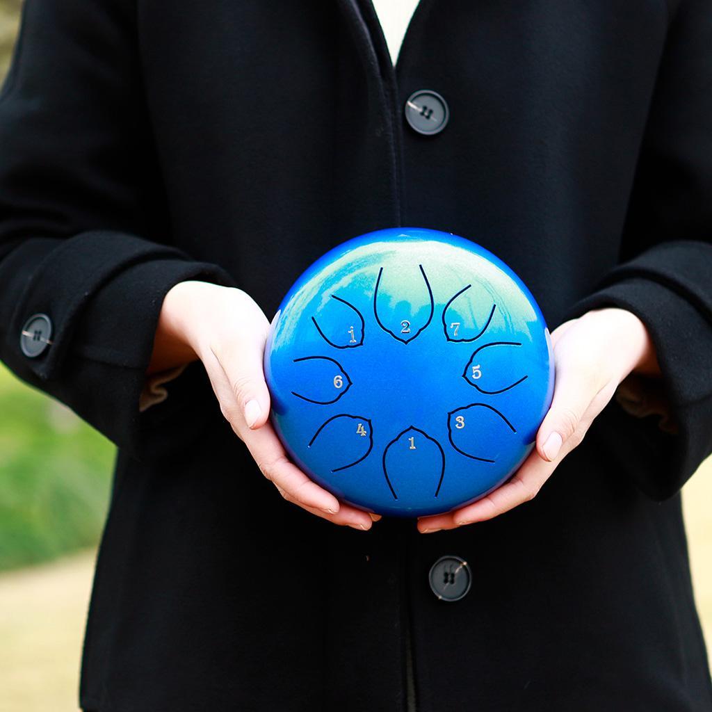 6 Inch Steel Tongue Drum Hand Pan Drum W/ Bag Mallets For Beginner Adult Kid