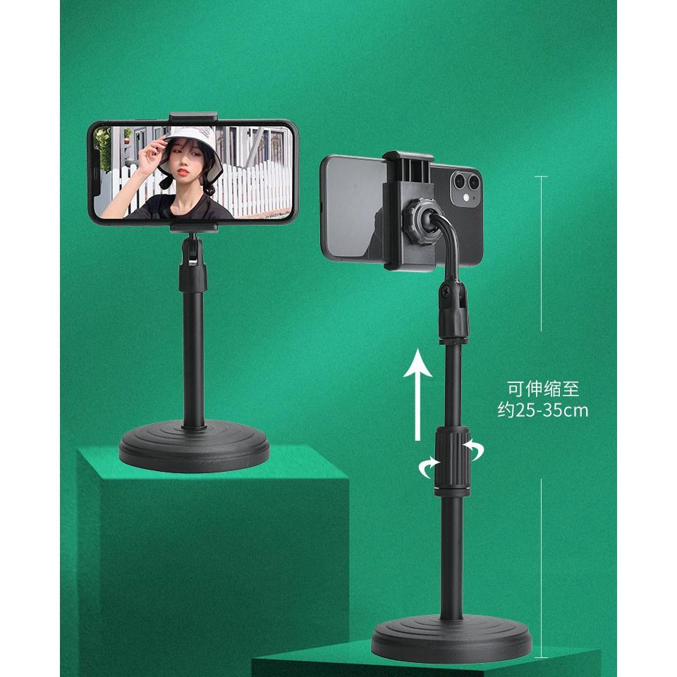 Giá đỡ điện thoại livestream video, Giá đỡ điện thoại xoay 360 độ ổn định dùng để quay phim, Kẹp điện thoại đa năng