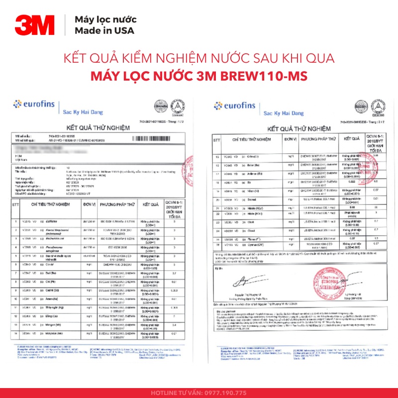 Máy Lọc Nước 3M BREW110-MS Chuẩn Nước Khoáng Uống Trực Tiếp Không Dùng Điện - Nhập Khẩu Mỹ, Hàng Chính Hãng 3M - BREW110MS HF10-MS HF10MS
