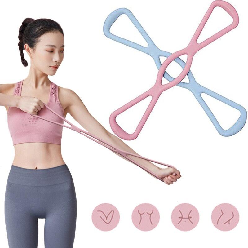 Bazi Yoga Belt Gym Equipment Stretching Muscle Training Open Shoulders Beautiful Back Stretching Fitness Belt Exercise At Home