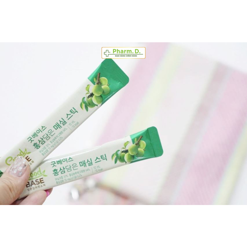 Nước Hồng Sâm Hàn Quốc Vị Mơ Goodbase KGC Cheong Kwan Jang Hỗ Trợ Sức Khỏe