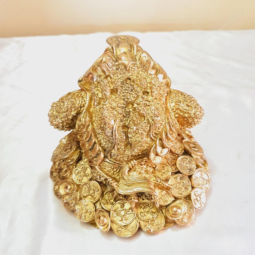 Tượng Thềm Thừ Ngậm Tiền Bằng Đồng