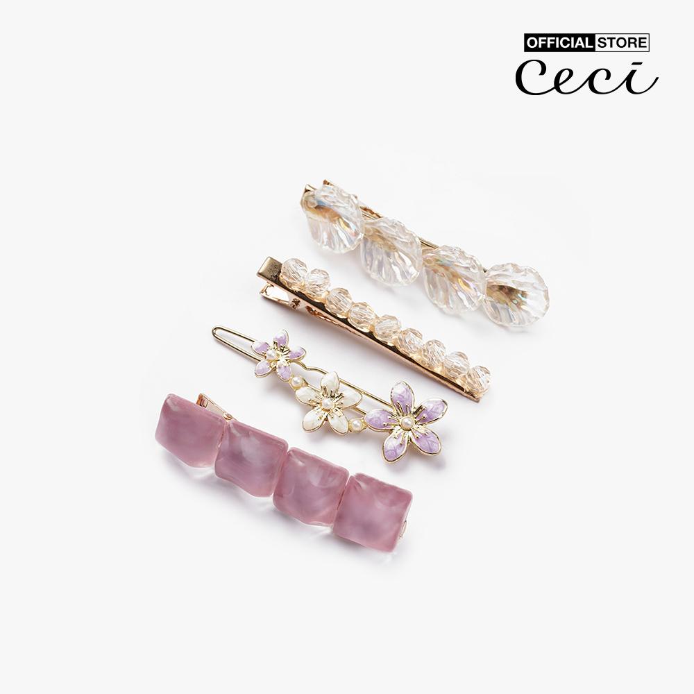 CECI - Pack 6 kẹp tóc nữ kim loại dáng dài thời trang CC6-01000057-24