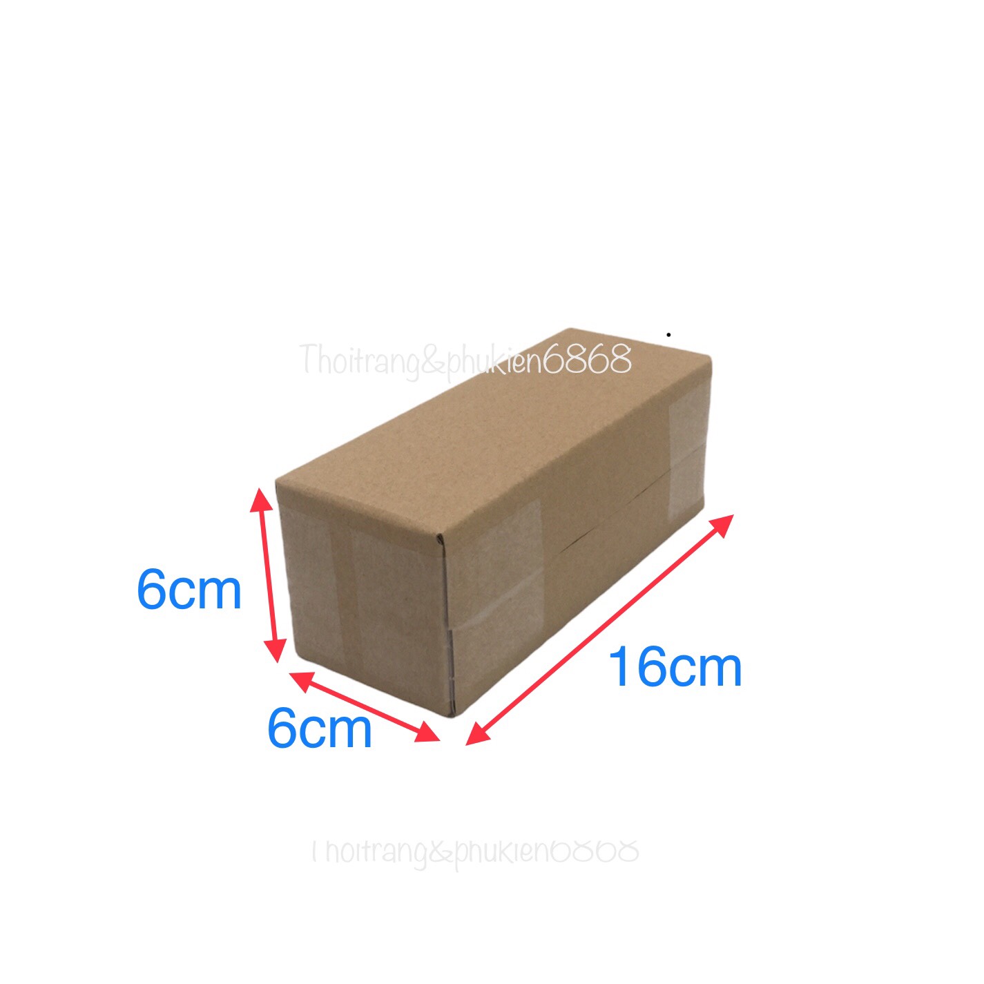 16x6x6 Combo10 hộp carton đóng hàng cỡ nhỏ size 16*6*6
