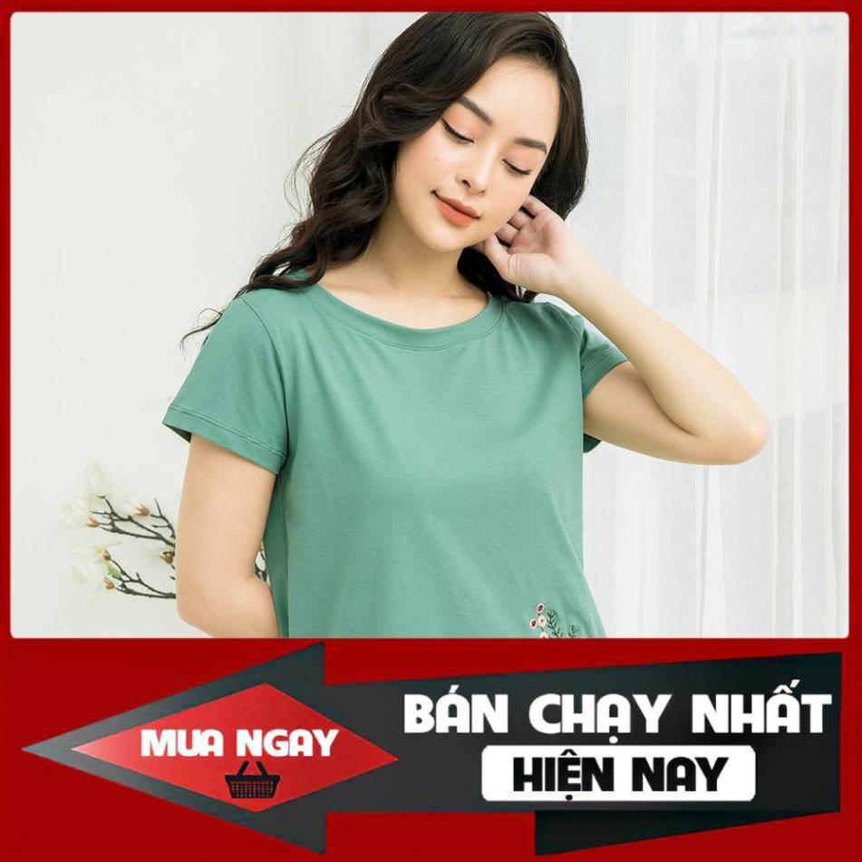 Đồ bộ mặc nhà, Bộ đùi nữ chất cotton sợi tre bamboo thuê hoa
