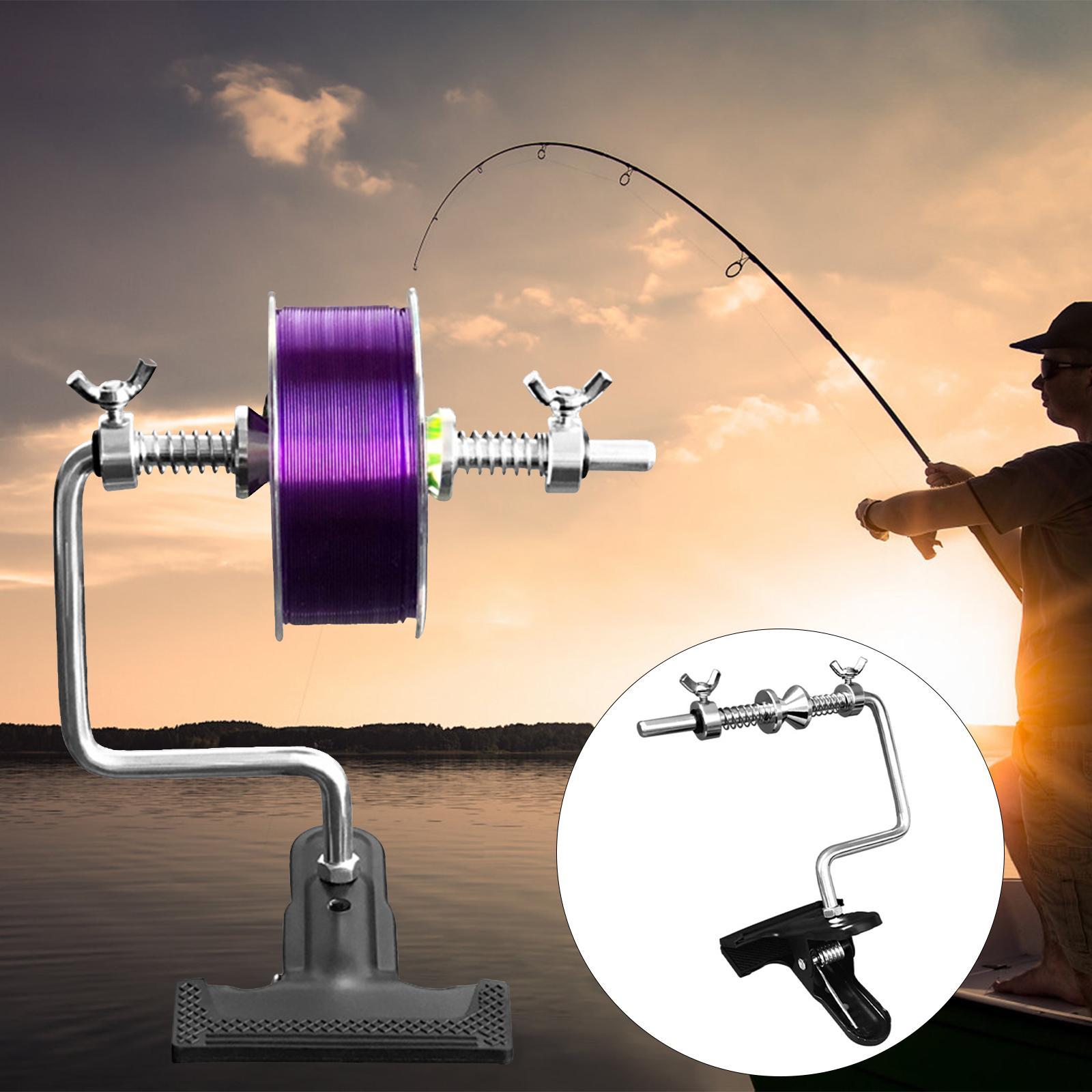 Coil Fishing Reel Line Winder System Line Spooler Vacuum Spooling Fishing Line Winding Fishing Tackle Tools Accessories Fixed with clip