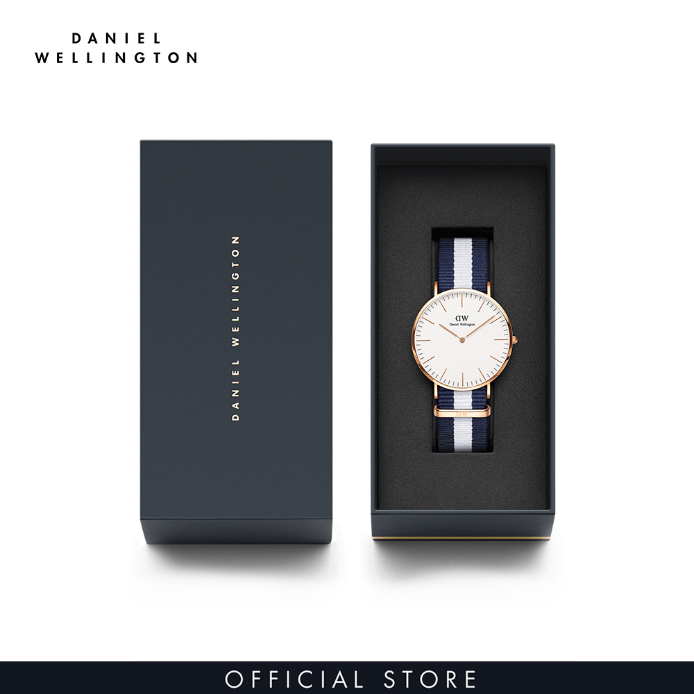 Đồng hồ Nam Daniel Wellington dây Vải nato - Classic Glasgow 40mm DW00100004