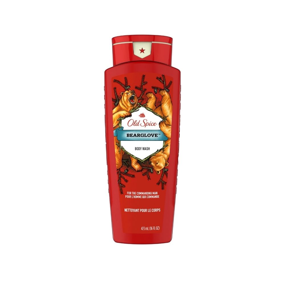 Combo Sữa Tắm+ Xịt Khử Mùi Old Spice Bearglove (Body Wash 473ml+  Body spray - 106g)