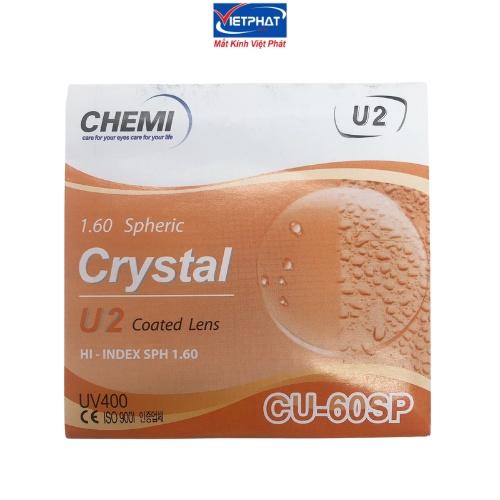 Tròng kính CHEMI U2 1.60 SP UV400 chính hãng Hàn Quốc