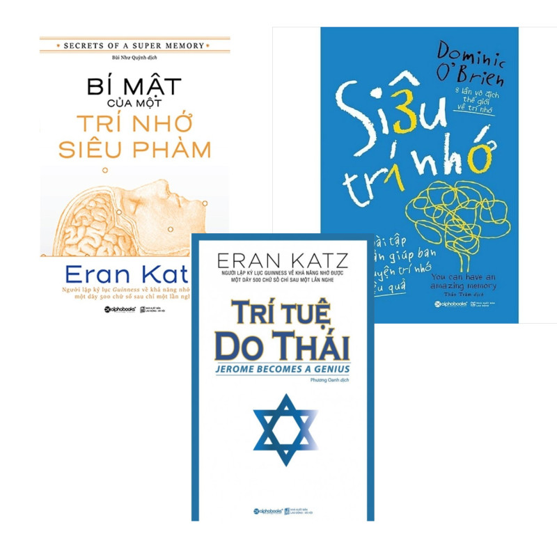 Hình ảnh Combo Rèn Luyện Trí Nhớ: Bí Mật Của Một Trí Nhớ Siêu Phàm + Siêu Trí Nhớ + Trí Tuệ Do Thái 