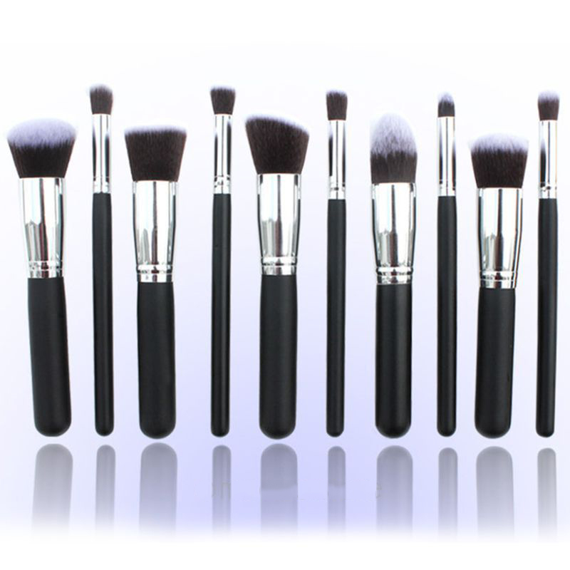 Cọ trang điểm 10 món kèm bao da bảo vệ Pro Comestic Makeup Sets