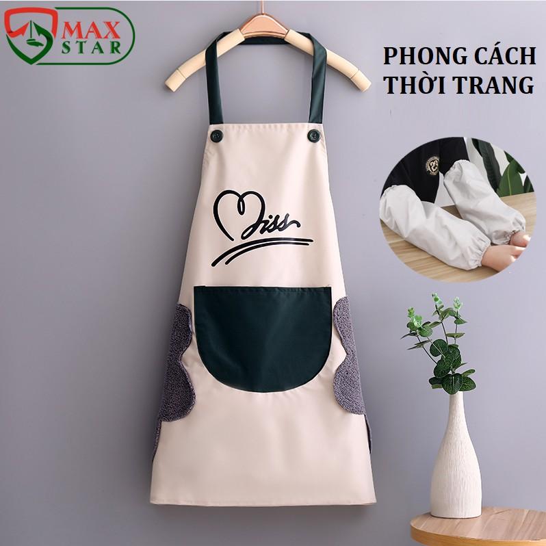 Tạp dề Tạp dề nấu ăn chống nước chống thấm Tạp dề pha chế