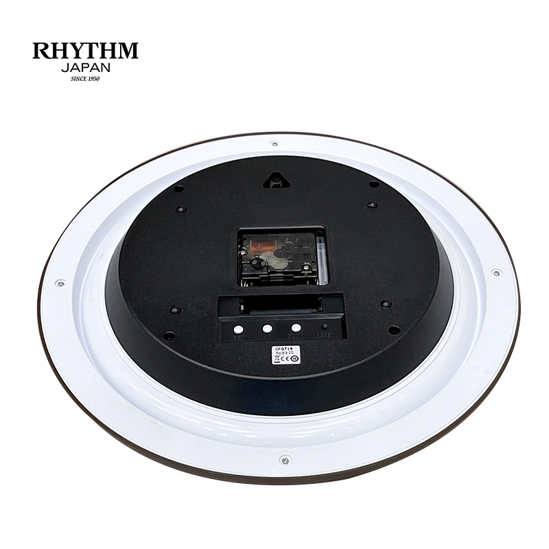 Đồng hồ treo tường Nhật Bản RHYTHM CFG714NR06, Kt 34.0 x 4.5cm, 985g Vỏ nhựa