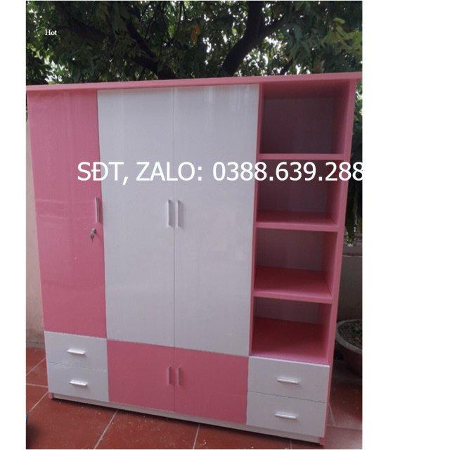 Tủ nhựa đài loan có kệ trang trí HD