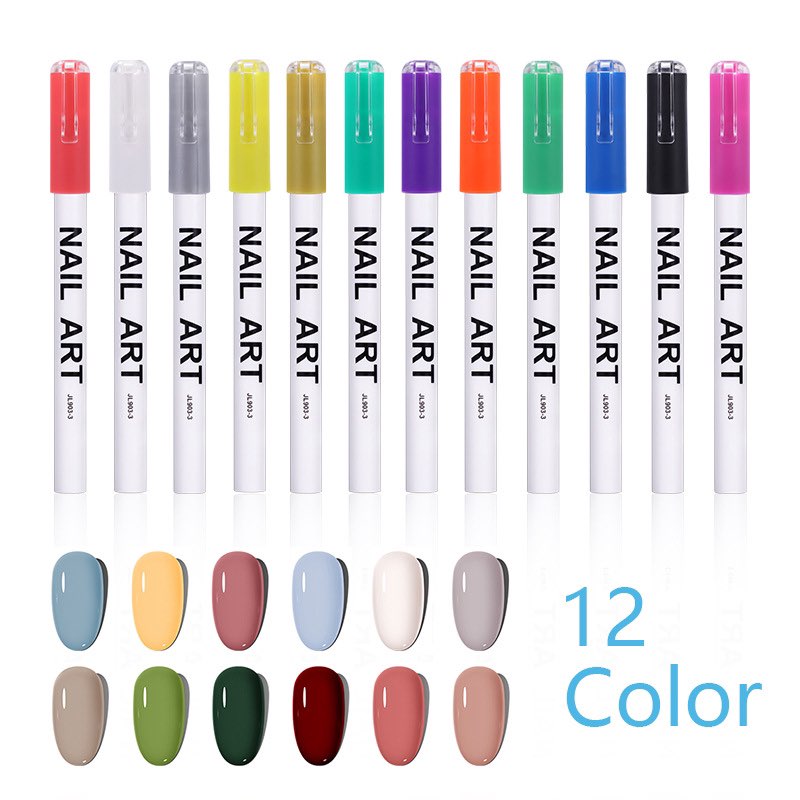 Bút vẽ móng tay nhiều màu bút vẽ graffiti bút vẽ móng dòng bút DIY nail polish paint