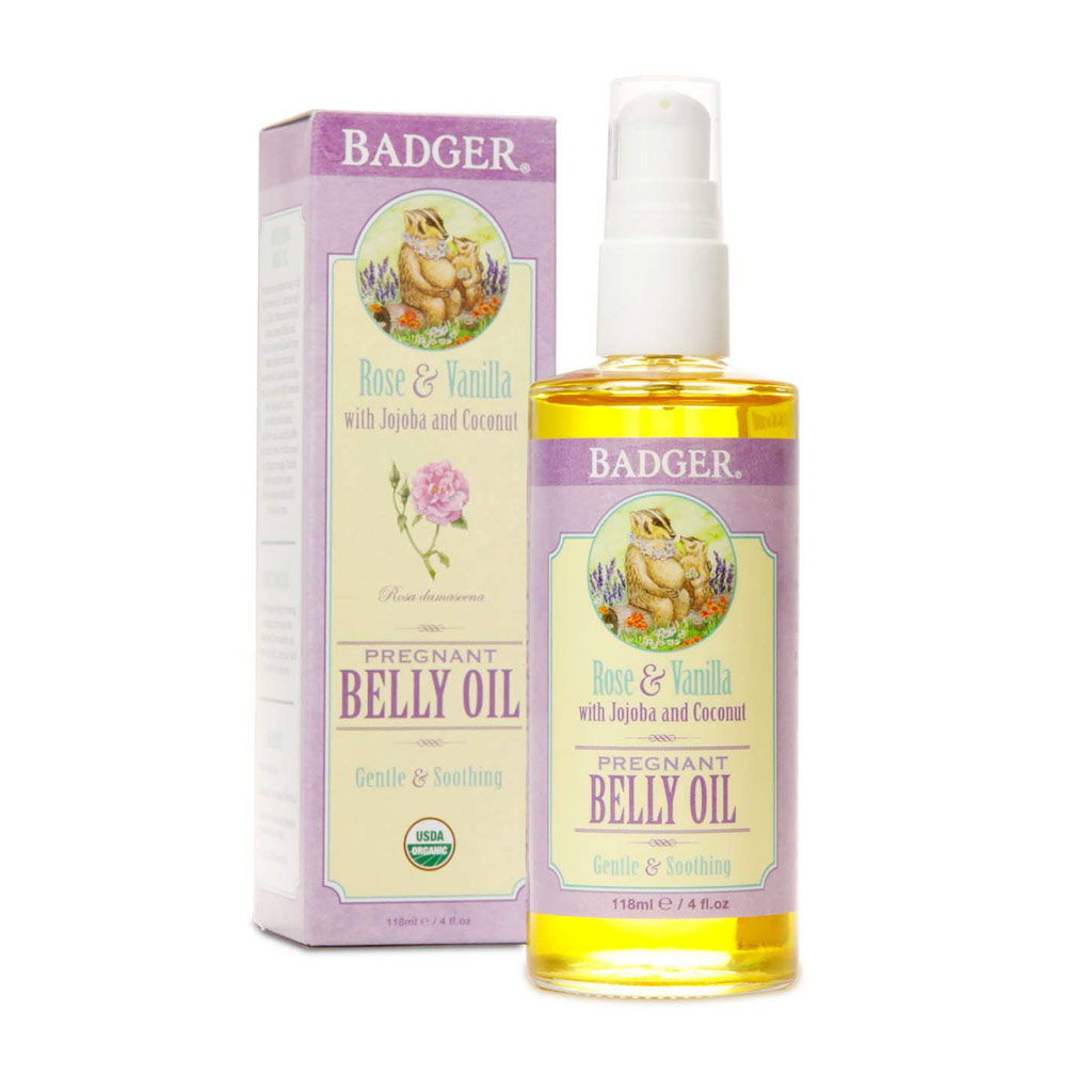 Dầu Hữu Cơ Dưỡng Da Vùng Bụng Cho Mẹ Bầu Badger Belly Oil - 118mL