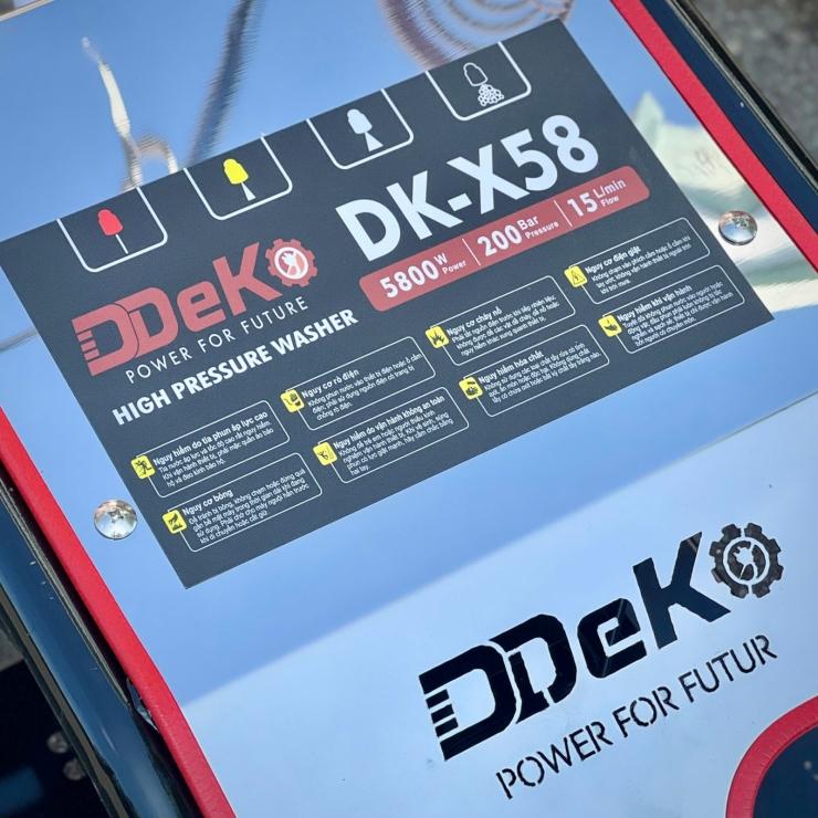 MÁY XỊT RỬA ÁP LỰC CAO 5800W DK-X58 DEKO - HÀNG CHÍNH HÃNG