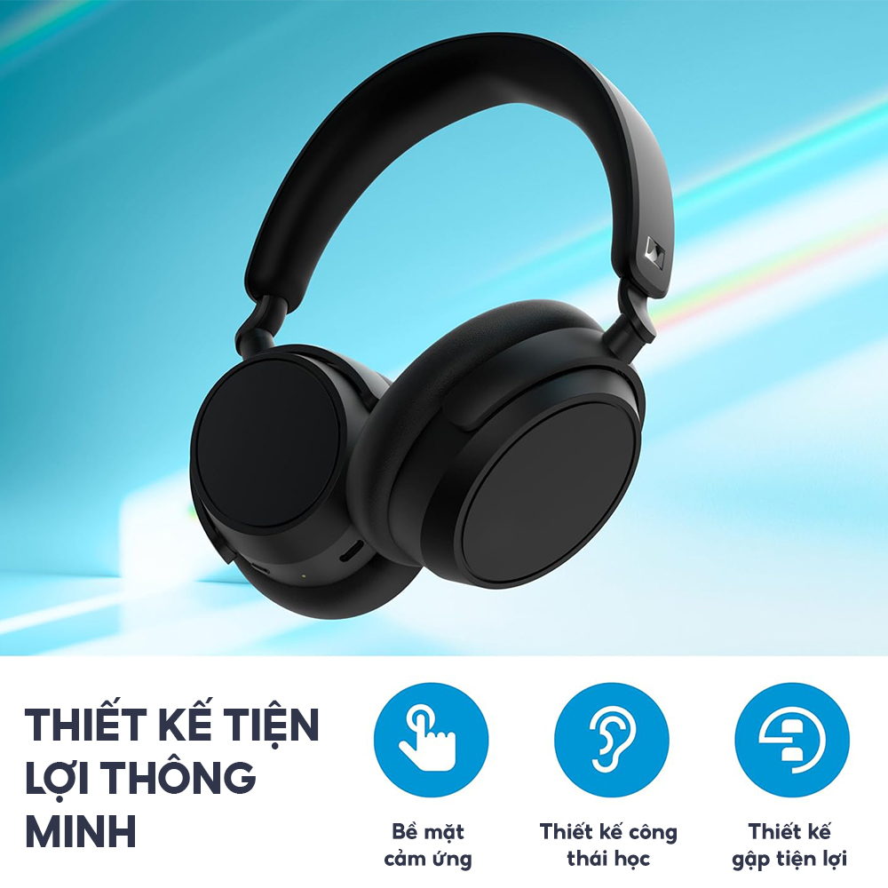 Tai nghe Sennheiser Accentum Plus ANC Tặng kèm bao da - Hàng chính hãng Song Tấn Phân Phối