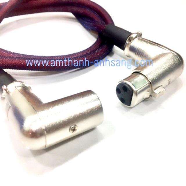 Dây tín hiệu âm thanh zắc canon đực cái cong Jack canon cong dây rắc canon cong giắt canon 01 dây