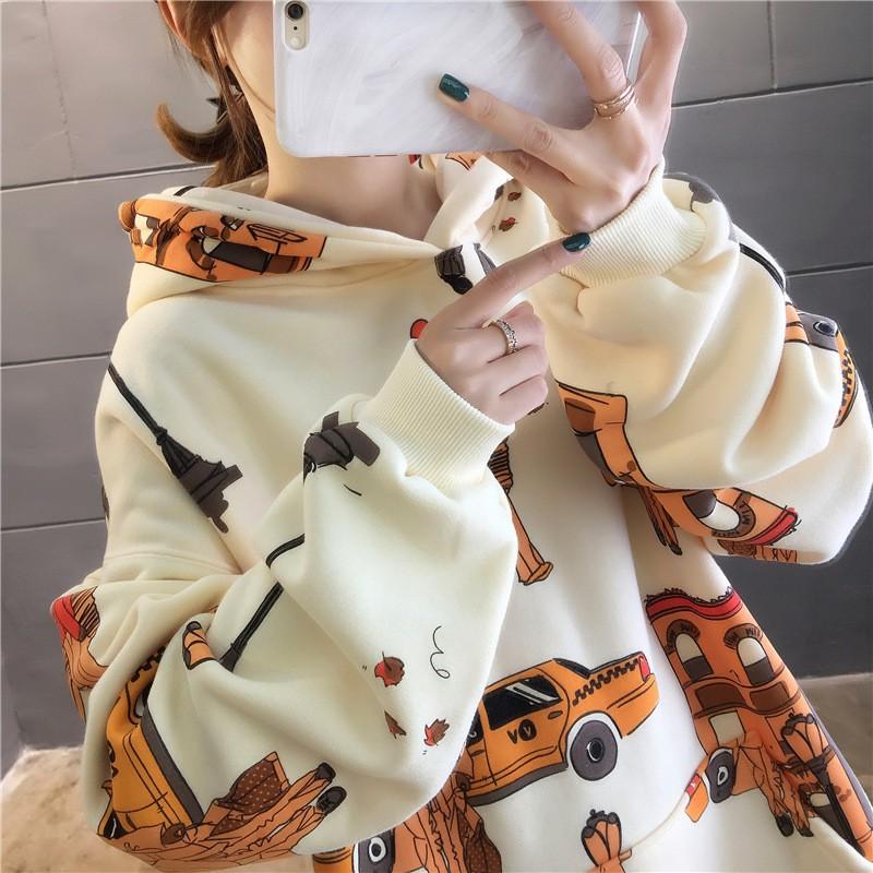 Áo Hoodies Nỉ Ngoại  in công nghệ 3D MILAN TiC056 Hoạ tiết Đường Phố form 70kg