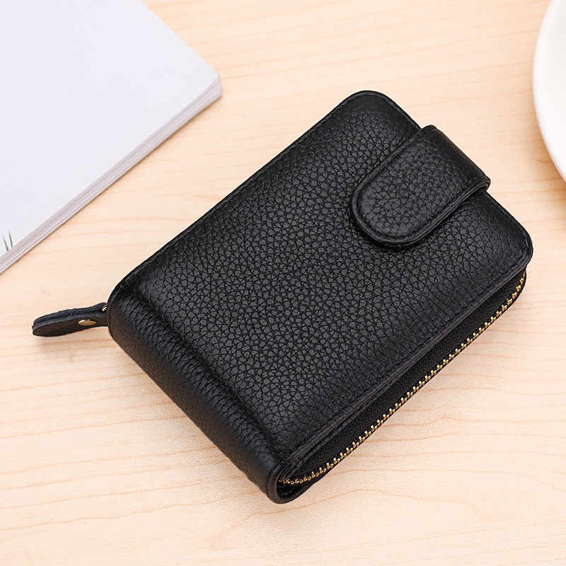 Ví nam Nữ da bò cao cấp phong cách mới, Bóp Da Nam Nữ chống từ tính RFID, Nhiều ngăn đựng thẻ tín dụng
