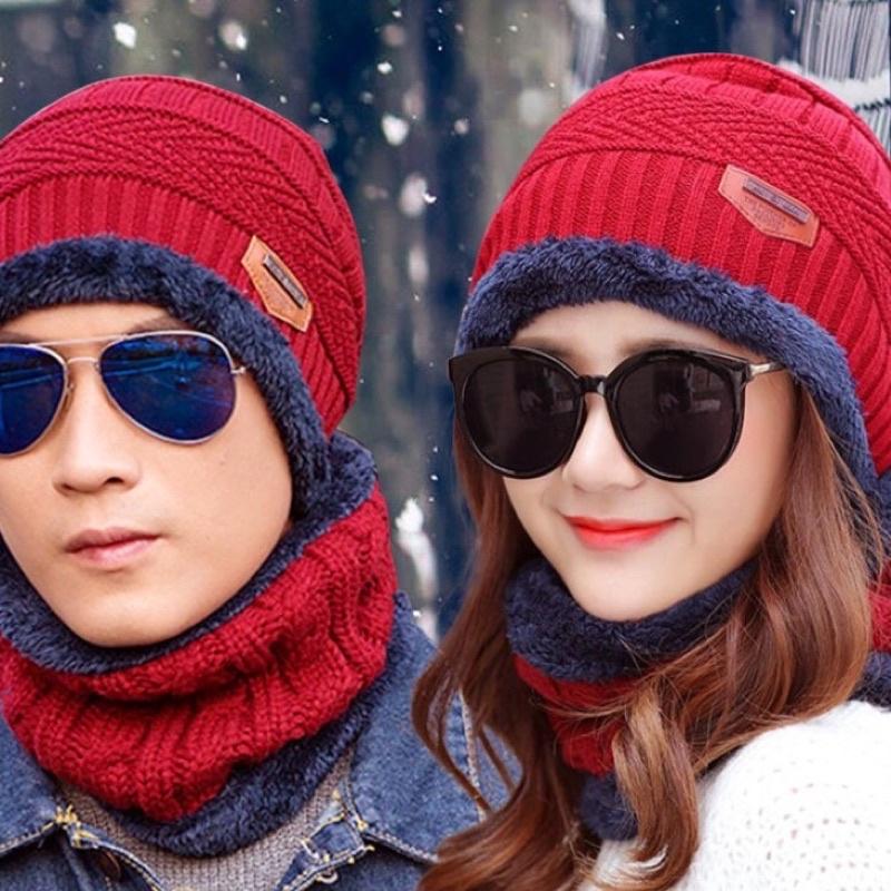 Set mũa len kèm khăn ống