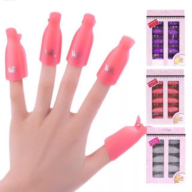 KẸP Ủ PHÁ GEL TAY NHỰA 10 NGÓN NAIL