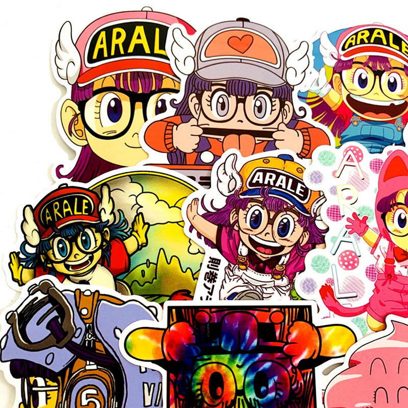 Sticker 24 miếng hình dán Arale