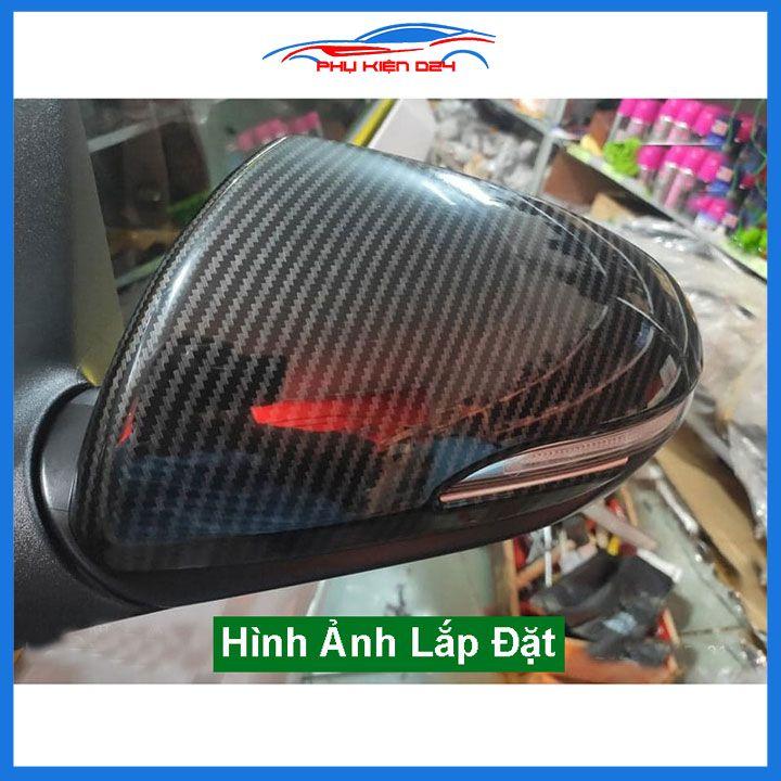 Ốp gương Accent 2018-2019-2020-2021-2022 vân Cacbon bảo vệ chống trầy trang trí làm đẹp xe