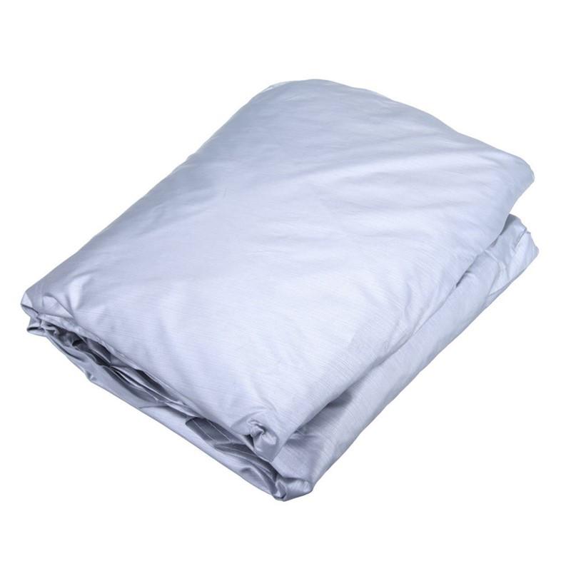 2x UV Protection Car Cover Full Car Cover Universal Fits For Sedan M Silver