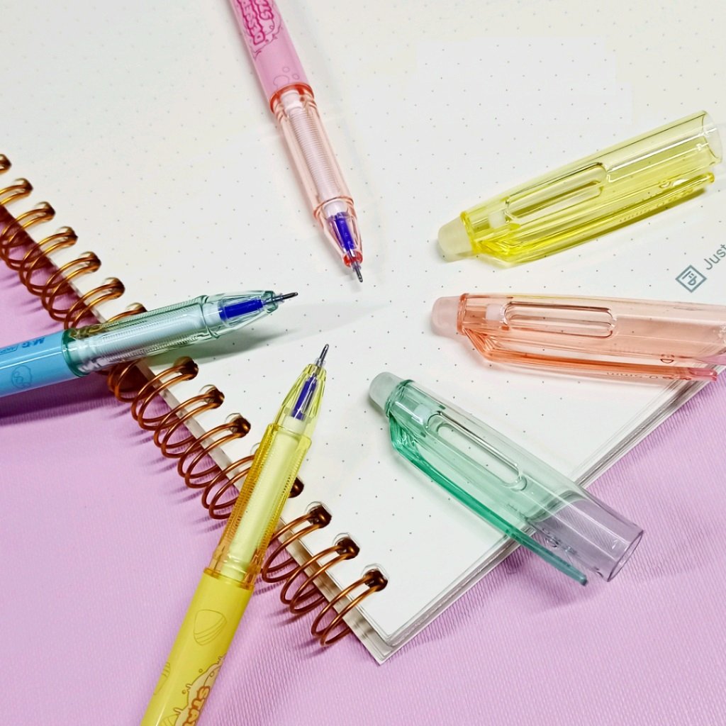 Combo 5 Bút gel xóa được M&amp;G AKP182A6 nét 0.5mm - Mực đen
