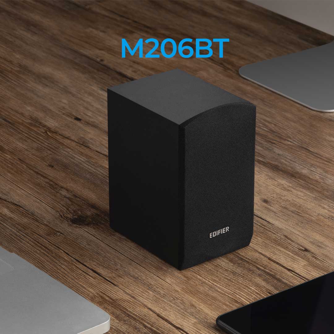 Loa Bluetooth Edifier M206BT (Màu Đen), Vi Tính 2.1, Công Suất 34W, Nghe Nhạc Driver Bass 131mm